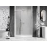 Mexen Lunar-B Right Hinged Shower Door 135 cm, Transparent, White - 832S-135-050-20-00-P