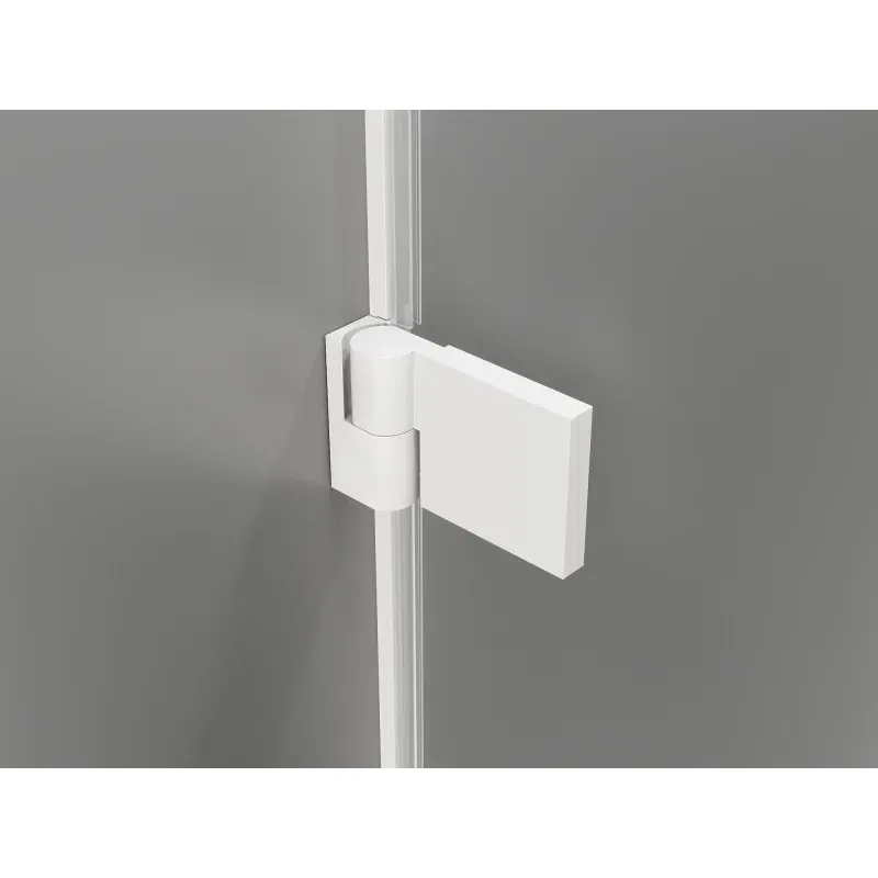 Mexen Lunar-B Right Hinged Shower Door 135 cm, Transparent, White - 832S-135-050-20-00-P