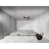 Mexen Lunar-F L folding shower door left 125 cm, transparent, rose gold - 836SL-125-050-60-00-L