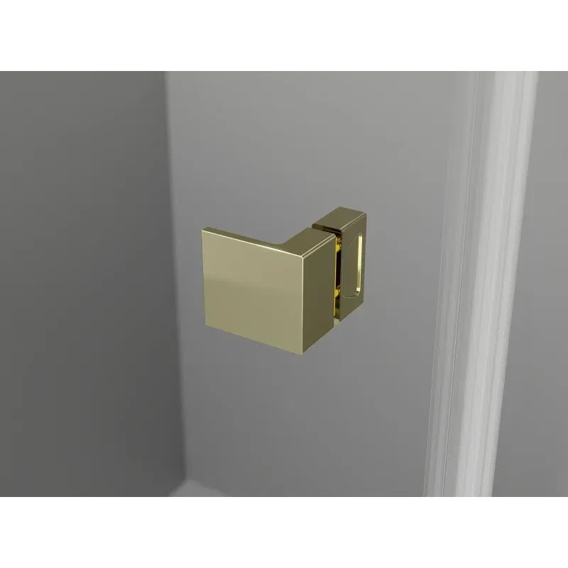 Mexen Lunar-B right-hinged shower door 125 cm, transparent, gold - 832S-125-050-50-00-P