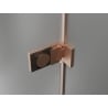 Mexen Lunar-F L folding shower door left 115 cm, transparent, brushed copper - 836SL-115-050-65-00-L