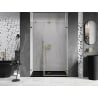 Mexen Lunar-B shower door, hinged right 130 cm, transparent, gold - 832S-130-050-50-00-P