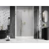 Mexen Lunar-B shower door, hinged right 130 cm, transparent, gold - 832S-130-050-50-00-P