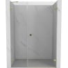 Mexen Lunar-B shower door, hinged right 130 cm, transparent, gold - 832S-130-050-50-00-P