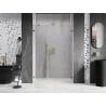 Mexen Lunar-B shower door pivot right 140 cm, transparent, gold - 832S-140-050-50-00-P
