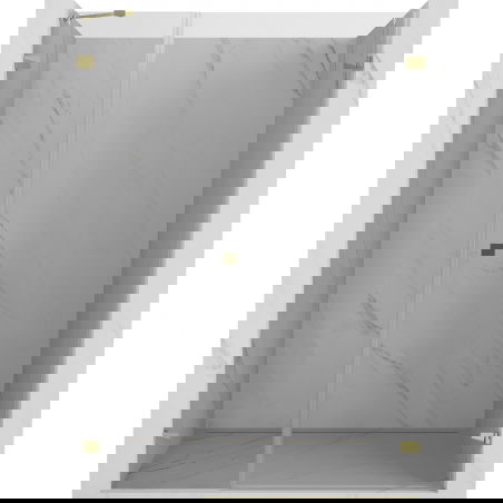 Mexen Lunar-B Right-Hand Pivot Shower Door 150 cm, Transparent, Gold - 832S-150-050-50-00-P