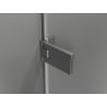 Mexen Lunar-F L folding shower door left 115 cm, transparent, brushed gun gray - 836SL-115-050-66-00-L
