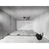 Mexen Lunar-F L left folding shower door 130 cm, transparent, brushed gun gray - 836SL-130-050-66-00-L