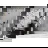 Mexen Lunar-F L folding shower door left 140 cm, transparent, gun gray brushed - 836SL-140-050-66-00-L