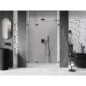 Mexen Lunar-F L folding shower door left 140 cm, transparent, brushed gun gray - 836SL-140-050-66-00-L