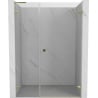 Mexen Lunar-B L right-side hinged shower door 140 cm, transparent, gold - 832SL-140-050-50-00-P