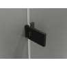 Mexen Lunar-F L folding shower door left 110 cm, transparent, black - 836SL-110-050-70-00-L