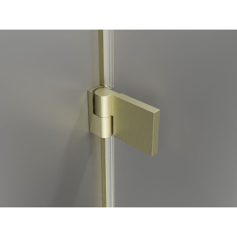 Mexen Lunar-B L Right Hinged Shower Door 115 cm, Transparent, Brushed Gold - 832SL-115-050-55-00-P