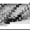 Mexen Lunar-F L folding shower door left 120 cm, transparent, black - 836SL-120-050-70-00-L