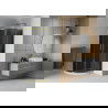 Mexen Rio Shower Cabin Semi-Circular 90 x 90 cm, Graphite, Gold + Flat Tray, White - 863-090-090-50-40-4110G