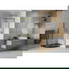 Mexen Rio Shower Cabin Semi-Circular 90 x 90 cm, Transparent, Gold + Flat Tray, Black - 863-090-090-50-00-4170G