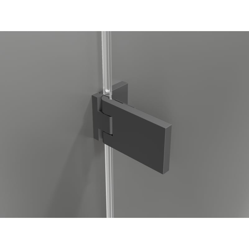 Mexen Lunar-F L Folding Shower Door Left 115 cm, Clear, Gun Metal - 836SL-115-050-95-00-L