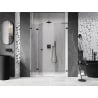 Mexen Lunar-F L Folding Shower Door Left 115 cm, Clear, Gun Metal - 836SL-115-050-95-00-L
