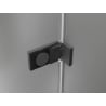 Mexen Lunar-F L folding shower door left 120 cm, transparent, gun metal - 836SL-120-050-95-00-L