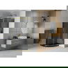 Mexen Rio shower cabin semicircular 90 x 90 cm, graphite, gold + Flat tray, black - 863-090-090-50-40-4170G