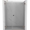 Mexen Lunar-B shower door right 135 cm, transparent, pink gold - 832S-135-050-60-00-P