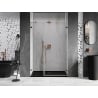 Mexen Lunar-B right-handed hinged shower door 145 cm, transparent, rose gold - 832S-145-050-60-00-P