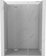 Mexen Lunar-F L folding shower door left 115 cm, transparent, brushed nickel - 836SL-115-050-97-00-L