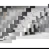 Mexen Lunar-F L folding shower door left 120 cm, transparent, brushed nickel - 836SL-120-050-97-00-L