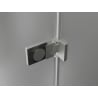 Mexen Lunar-F L Foldable Shower Door Left 145 cm, Transparent, Brushed Nickel - 836SL-145-050-97-00-L