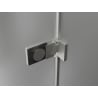 Mexen Lunar-F L folding shower door left 150 cm, transparent, brushed nickel - 836SL-150-050-97-00-L