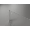 Mexen Lunar-F L folding shower door left 150 cm, transparent, brushed nickel - 836SL-150-050-97-00-L