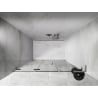 Mexen Lunar-F L folding shower door left 150 cm, transparent, brushed nickel - 836SL-150-050-97-00-L