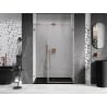 Mexen Lunar-B L shower door hinged right 120 cm, transparent, brushed copper - 832SL-120-050-65-00-P