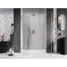 Mexen Lunar-B L 135 cm Right Hinged Shower Door, Transparent, Brushed Copper - 832SL-135-050-65-00-P
