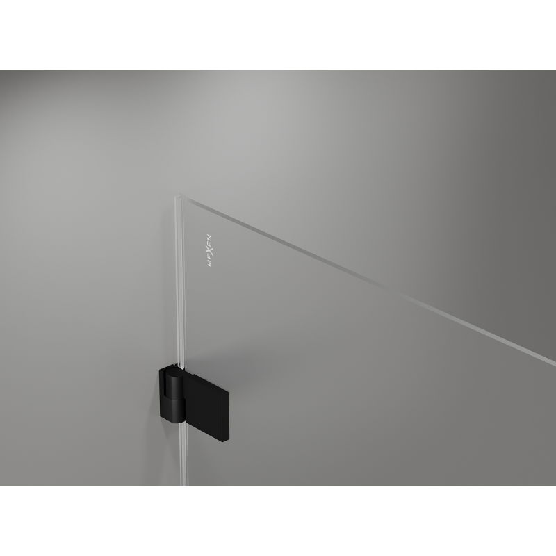Mexen Lunar-B L shower door swing right 115 cm, transparent, black - 832SL-115-050-70-00-P