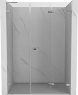 Mexen Lunar-F L folding shower door right 120 cm, transparent, chrome - 836SL-120-050-01-00-P