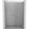 Mexen Lunar-F L folding shower door right 130 cm, transparent, chrome - 836SL-130-050-01-00-P