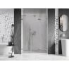 Mexen Lunar-F L folding shower door right 145 cm, transparent, chrome - 836SL-145-050-01-00-P