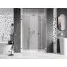 Mexen Lunar-F L folding shower door right 145 cm, transparent, chrome - 836SL-145-050-01-00-P