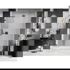 Mexen Lunar-B L right hinged shower door 120 cm, transparent, black - 832SL-120-050-70-00-P