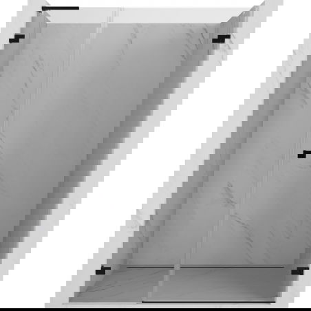 Mexen Lunar-B L 125 cm Right Hinged Shower Door, Transparent, Black - 832SL-125-050-70-00-P