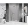 Mexen Lunar-F L folding shower doors right 125 cm, transparent, white - 836SL-125-050-20-00-P