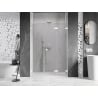 Mexen Lunar-F L folding shower door right 135 cm, transparent, white - 836SL-135-050-20-00-P