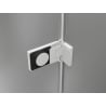 Mexen Lunar-F L folding shower door right 140 cm, transparent, white - 836SL-140-050-20-00-P