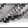 Mexen Lunar-B right-side shower door 145 cm, transparent, brushed copper - 832S-145-050-65-00-P