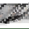 Mexen Lunar-B right-side shower door 145 cm, transparent, brushed copper - 832S-145-050-65-00-P