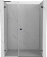 Mexen Lunar-B L Right-Handed Shower Door 120 cm, Transparent, Gun Metal - 832SL-120-050-95-00-P