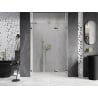 Mexen Lunar-F L 145 cm Right Folding Shower Door, Transparent, Gold - 836SL-145-050-50-00-P