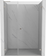 Mexen Lunar-B L Right-Handed Swing Shower Door 140 cm, Transparent, Brushed Nickel - 832SL-140-050-97-00-P