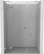 Mexen Lunar L left hinged shower door 120 cm, transparent, chrome - 834SL-120-050-01-00-L